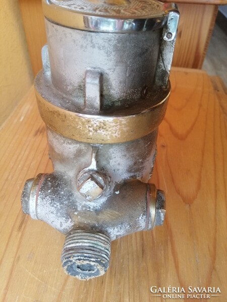 Antik, sárgaréz-öntvény " LÁMPAGYÁR"-i vízóra