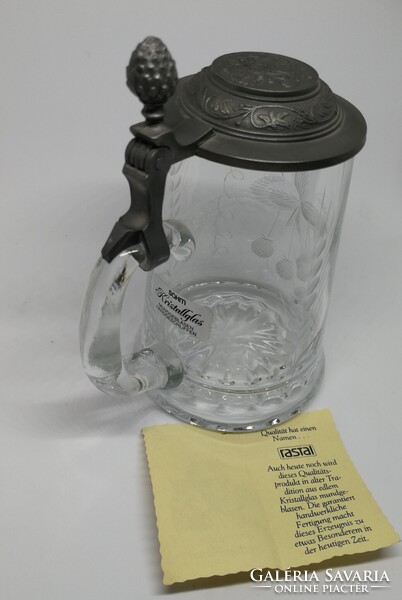 Ón fedeles,csiszolt kristályüveg korsó!