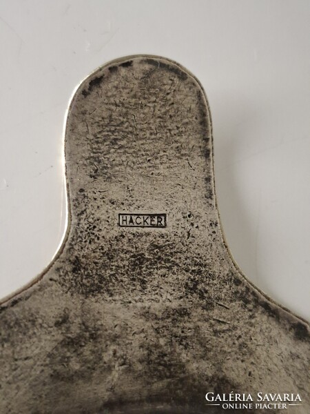 Antik 110 éves Hacker alpacca Népopera - Erkel színház kávéházi relikvia