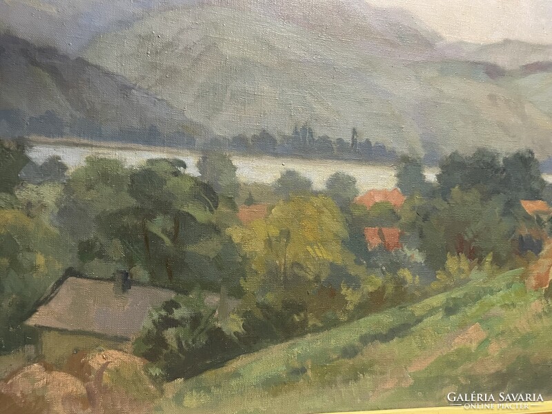 Jámbor Lajos (1884’Nagyvárad-1954’New York)-Dunakanyar..60x80cm