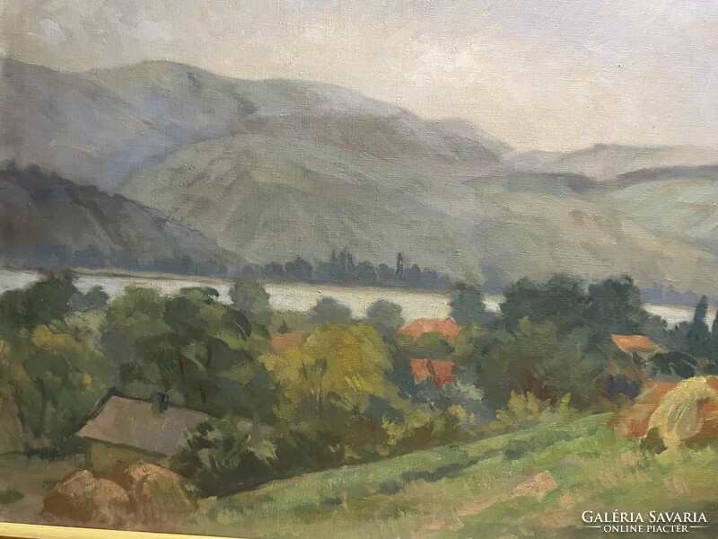 Jámbor Lajos (1884’Nagyvárad-1954’New York)-Dunakanyar..60x80cm