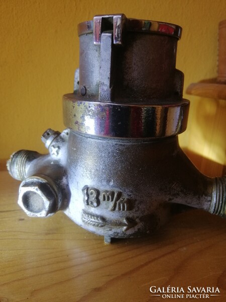 Antik, sárgaréz-öntvény " LÁMPAGYÁR"-i vízóra