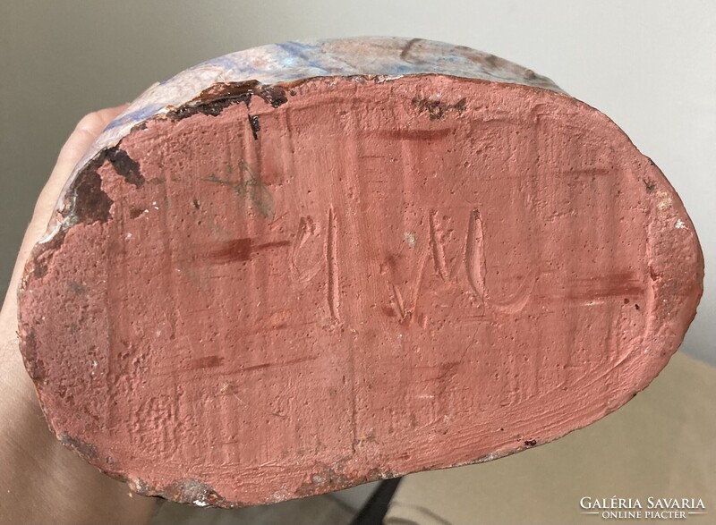 Geszler Mária - Ölelkező pár (nagy méretű kerámia váza)