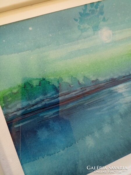 8 db új keretezessel grafika,akvarell