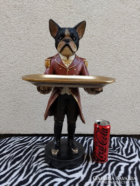 Francia bulldog szobor