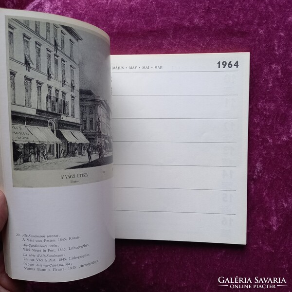 Képzőművészeti Alap Kiadóvállalata 1964. évi könyv alakú naptára