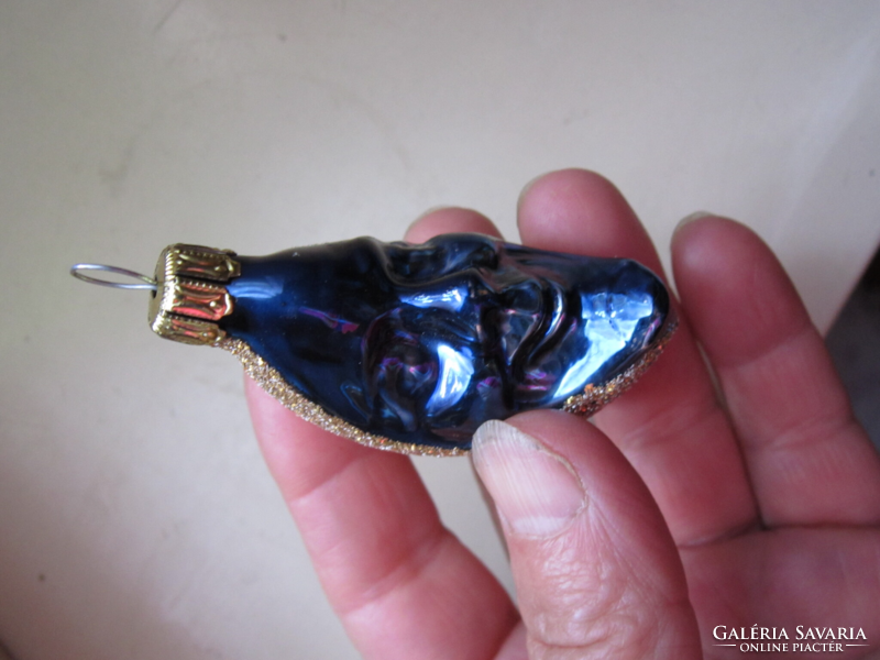 Karácsonyfa dísz  kék fél hold