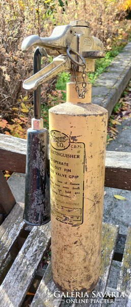 RITKA! PYRENE ANGOL FALI TŰZOLTÓ KÉSZÜLÉK, 1950-es (?) évek, régi retro vintage.