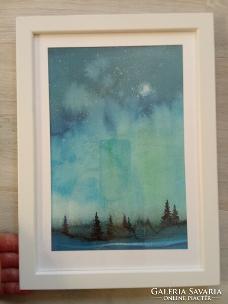 8 db új keretezessel grafika,akvarell