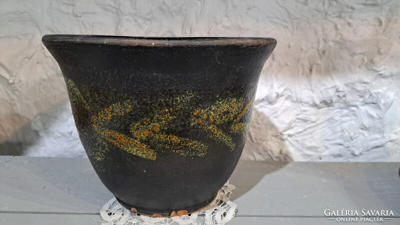 Nagyméretű kerámia kaspó mintával