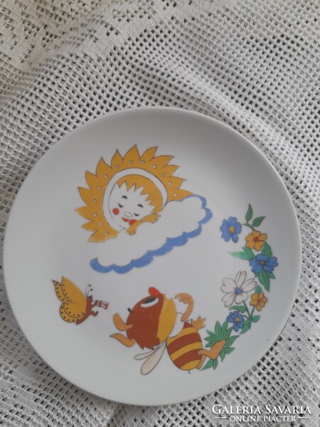 Kahla gyerekmintás lapos tányér