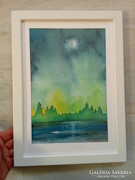 8 db új keretezessel grafika,akvarell