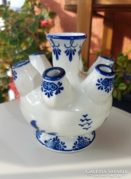 Delft kék-fehér tulipán, virág váza