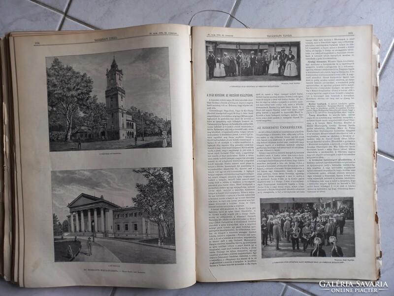 Antik Vasárnapi Újság 2-26.sz. kötésben 1896 - Milleniumi kiállítás-Yacht-raj, Ferencz Ferdinánd stb