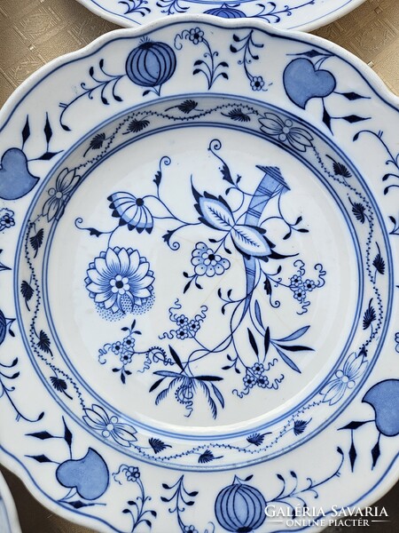 Meisseni pecsenyés plusz tányérok kobaldkék színben