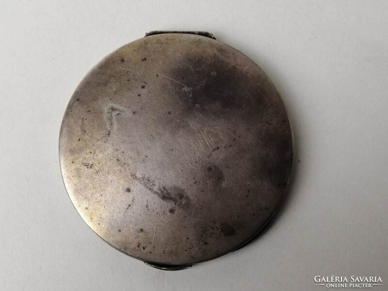 ART DECO EZÜST PÚDERES DOBOZ