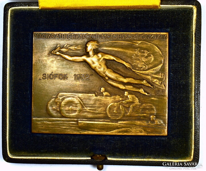 BeránLajos(1882-1943) MAGYAR ATLÉTIKAI CLUB MOTORSPORT OSZTÁLYA SIÓFOK 1932 EREDETI DOBOZÁBAN !