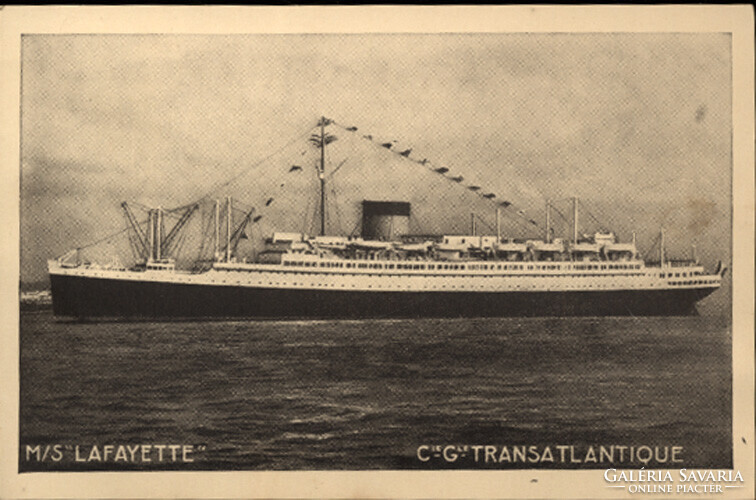 Hajó. M/S LaFayette. Cie Transatlantique. French Line.