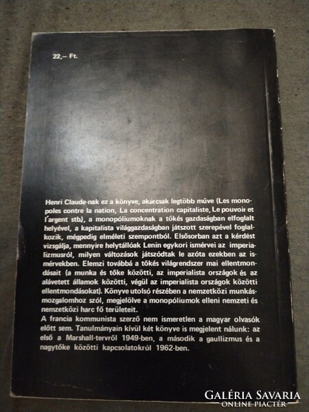 Henri Claude : A multinacionális társaságok és az imperalizmus