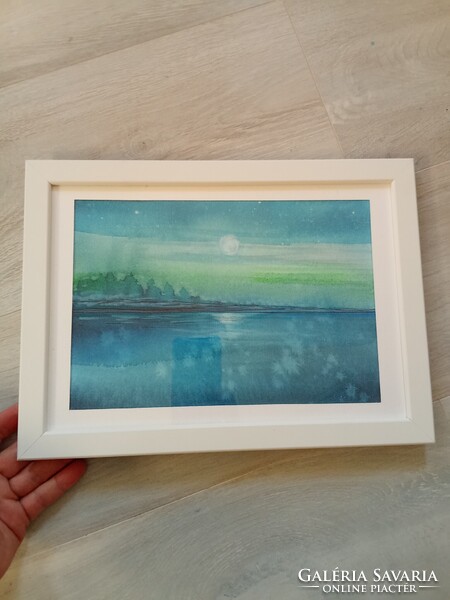 8 db új keretezessel grafika,akvarell