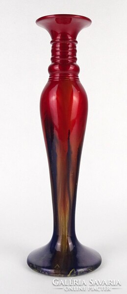 1P864 Nagyméretű üveg váza 30.5 cm