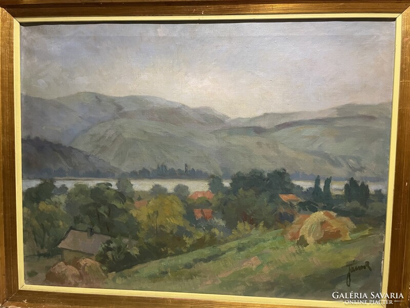 Jámbor Lajos (1884’Nagyvárad-1954’New York)-Dunakanyar..60x80cm