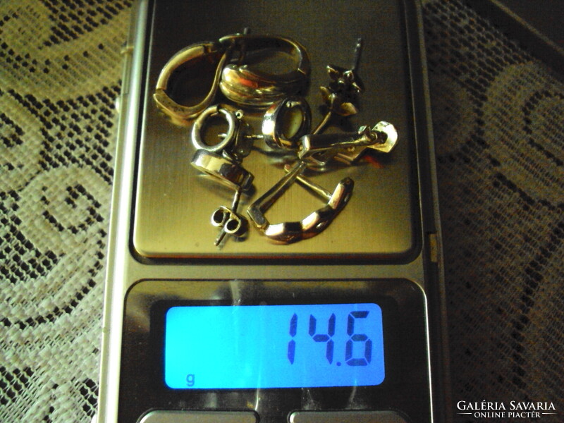 Ezüst fülbevaló 4 pár egybe vagy külön