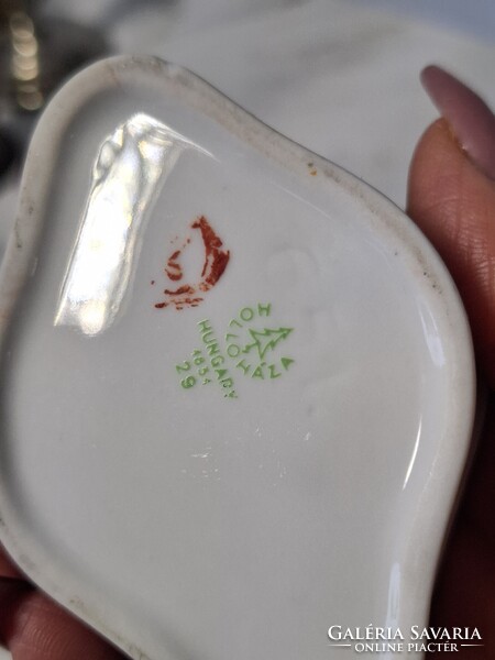 Hollóházi porcelán kis bonbonier