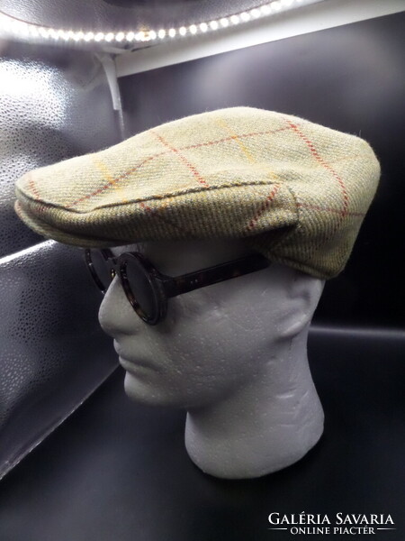 Hawkins (eredeti) férfi 60 XL - exkluzív vadász 100% gyapjú téli flat cap / lapos sapka