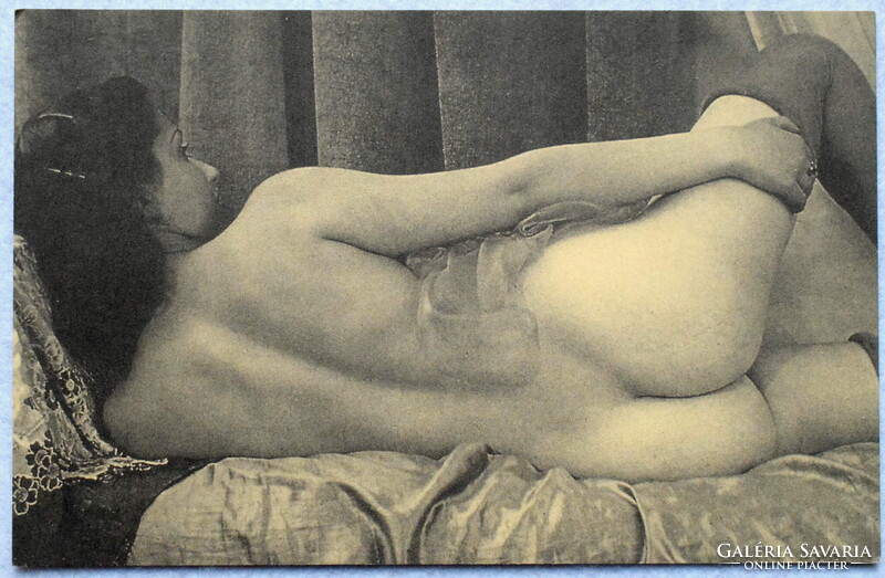 Régi akt fotó képeslap