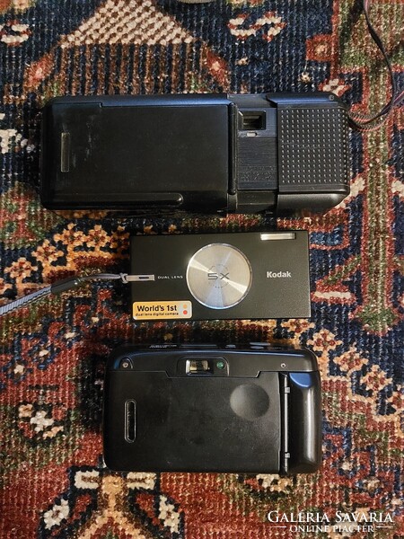 3 darab fényképezőgép együtt 1990-es évek