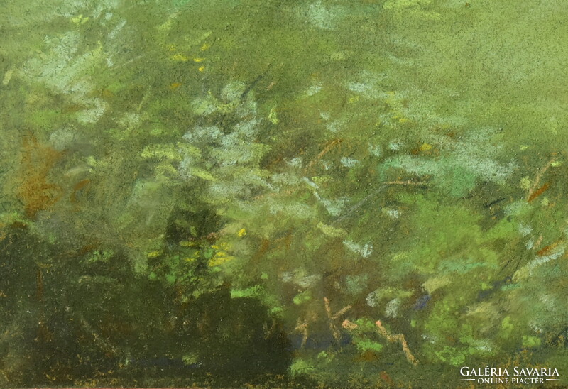 Sándor (?) jelzéssel XX. sz eleje : TEHENEK A RÉTEN