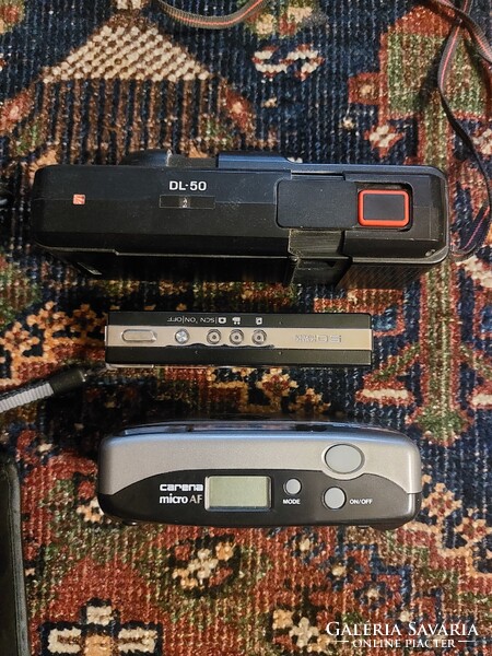 3 darab fényképezőgép együtt 1990-es évek