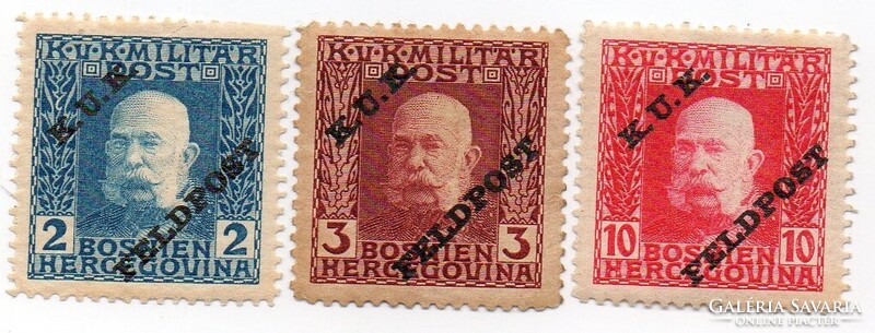 Bélyeg: Osztrák-Magyar Monarchia, 1915. K.u.K. Feldpost I. Kisegítő kiadás.