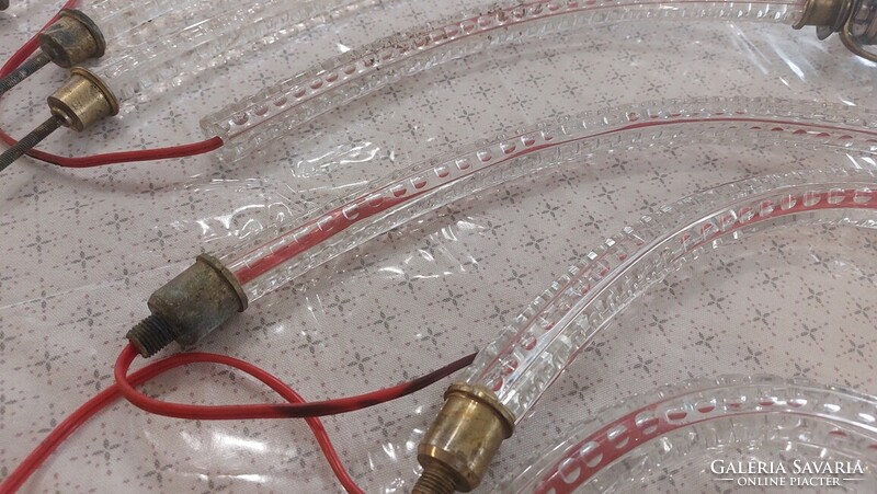 Retro üveg csillár alkatrészek