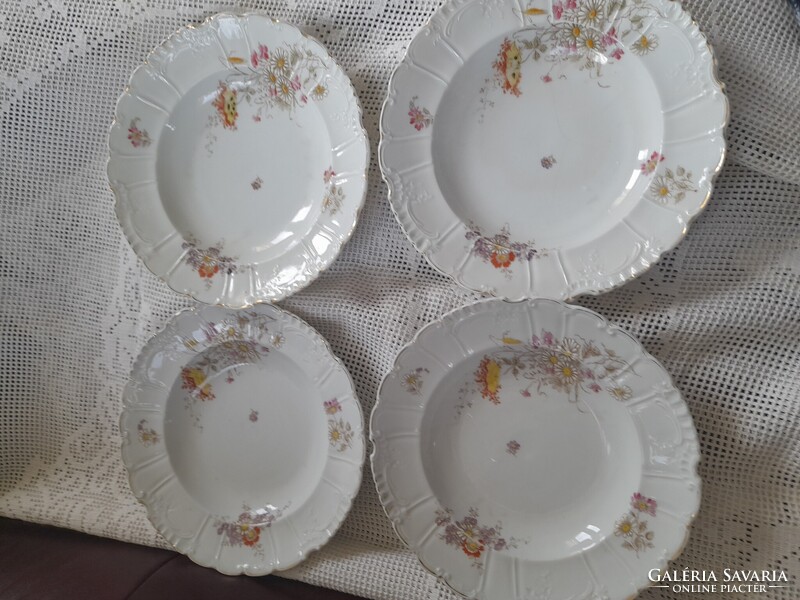 4 db PLS mélytányér