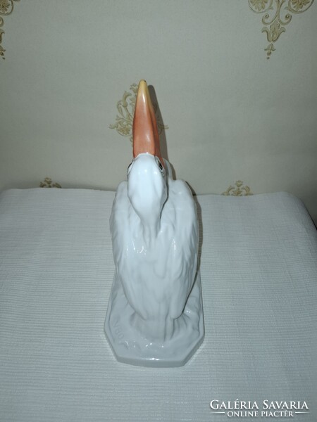 Herendi  Színes Pelikán madár eladó a képek alapján 20,5 cm