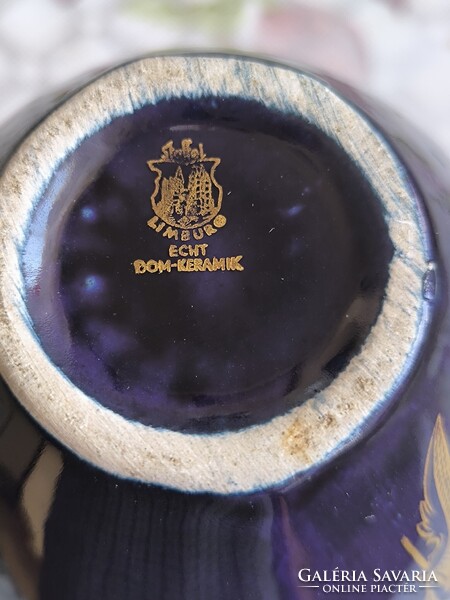 Német , kerámia váza, kézi festéssel  eladó!