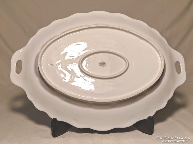 Zsolnay inda mintás pecsenyés, sültes tál 2