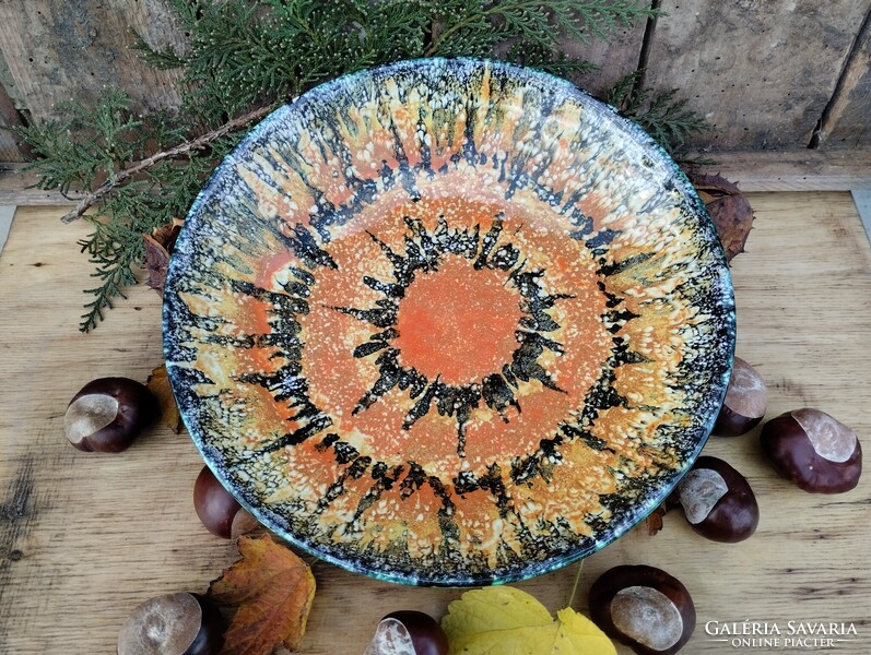 Bodrogkeresztúri kerámia fali tál