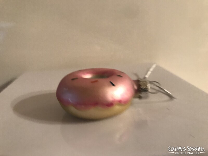 KARÁCSONYFADÍSZ - FÁNK - ÜVEG - 6 x 2,5 cm - VASTAG - HOLLAND - HIBÁTLAN