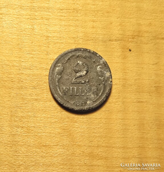 2 fillér 1943 /Háború alatti /1940-1944/ Horthy 2 fillér