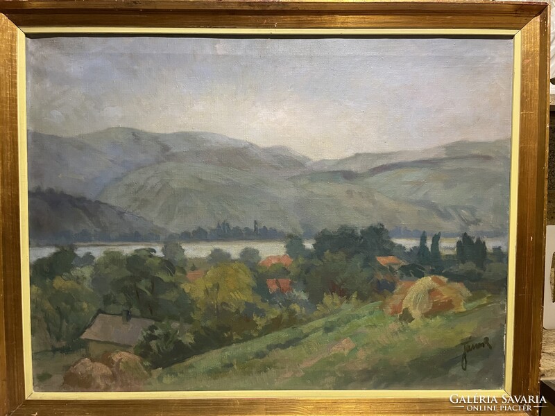 Jámbor Lajos (1884’Nagyvárad-1954’New York)-Dunakanyar..60x80cm