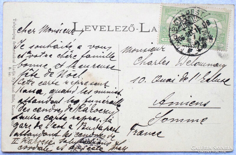 Kassa - Miniszterek(Wekerle, Apponyi ,Darányi) Rákóczi Ferenc és társai újratemetésén 1906.okt 29