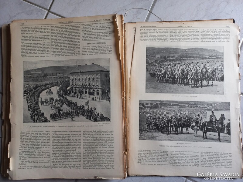Antik Vasárnapi Újság 2-26.sz. kötésben 1896 - Milleniumi kiállítás-Yacht-raj, Ferencz Ferdinánd stb