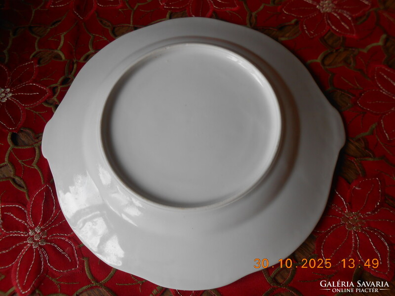 Zsolnay fehér süteményes kínáló tál