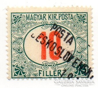 Bélyeg: Csehszlovák felülnyomás. (hamis felülnyomás)