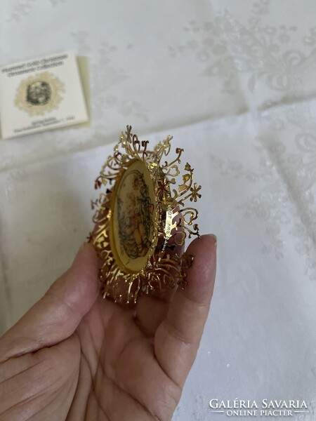 Hummel Karácsonyfa dísz, ritka,tündéri darab jelzett certifikáttal, díszdobozban.