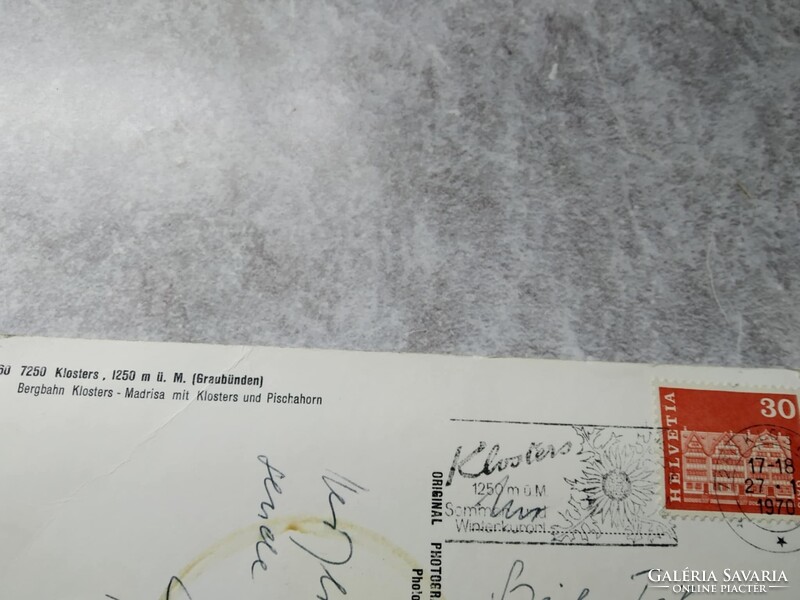 Svájc, Klosters, hegyi libegő, 1250 m, 1970