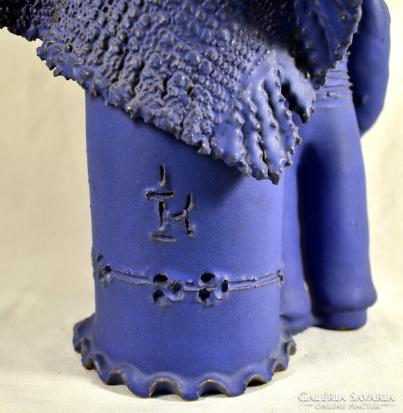 Kovács Éva (1938-2017) A HÁROM TESTVÉR ... KÉK SZÍNBEN !!!